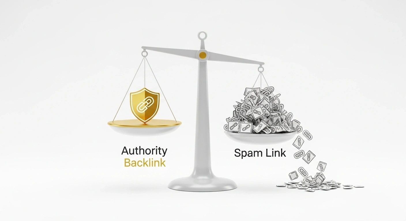 Comparing quality vs quantity of backlinks for domain authority